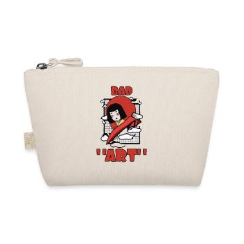 bad art cat japan geisha trashy mess - Organic Pouch - nature - Front
