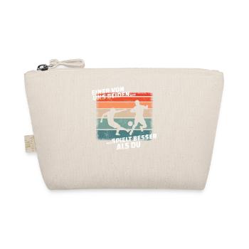 Fußballzubehör Geschenkidee Fußballfan - Bio-Täschchen - Natur - Vorne