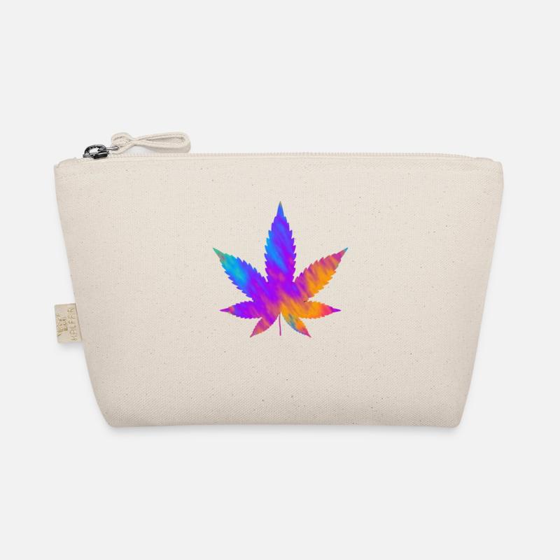 Cannabis Blatt | Hanfblatt Bunt Bio-Täschchen