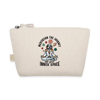 Space Mushroom Meditating Solar System Science Fan - Organic Pouch - nature - Front