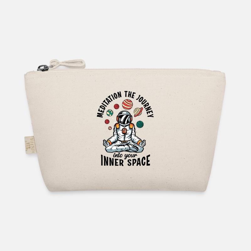 Space Mushroom Meditating Solar System Science Fan Organic Pouch