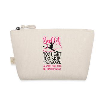 Ballet Dancer Dance Girl Ballerina - Organic Pouch - nature - Front