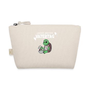 Vatertag - erster Vatertag Geschenk - Bio-Täschchen - Natur - Vorne