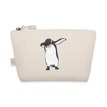 Penguin Hip Hop Dance - Organic Pouch - nature - Front
