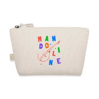 Mandoline - Bunte Buchstaben - Bio-Täschchen - Natur - Vorne
