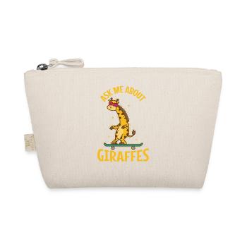 Ask me about Giraffes Zoo Safari - Organic Pouch - nature - Front