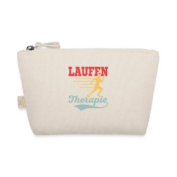 Laufen ist meine Therapie Läufer Joggen - Bio-Täschchen - Natur - Vorne
