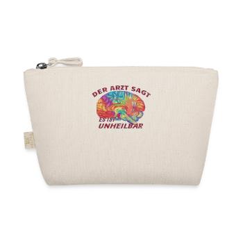 Fußballzubehör Geschenkidee Fußballfan - Bio-Täschchen - Natur - Vorne