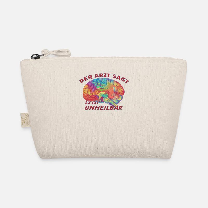 Fußballzubehör Geschenkidee Fußballfan - Bio-Täschchen - Natur