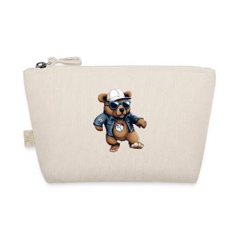 Streetstyle Bear Graffiti Kunst Streetart - Bio-Täschchen - Natur - Vorne