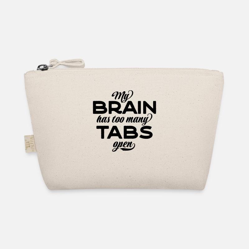 My brain has too many tabs open - Bio-Täschchen - Natur