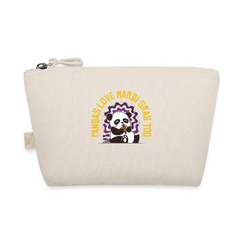 Mardi Gras Carnival Panda Mask Parade Costume - Organic Pouch - nature - Front