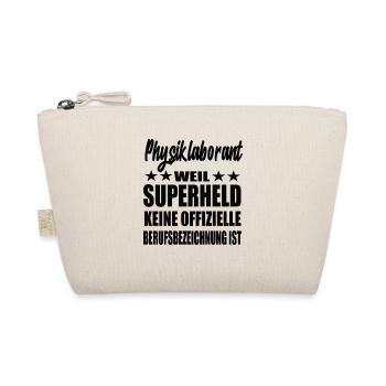 Physiklaborant Superheld Spruch - Bio-Täschchen - Natur - Vorne