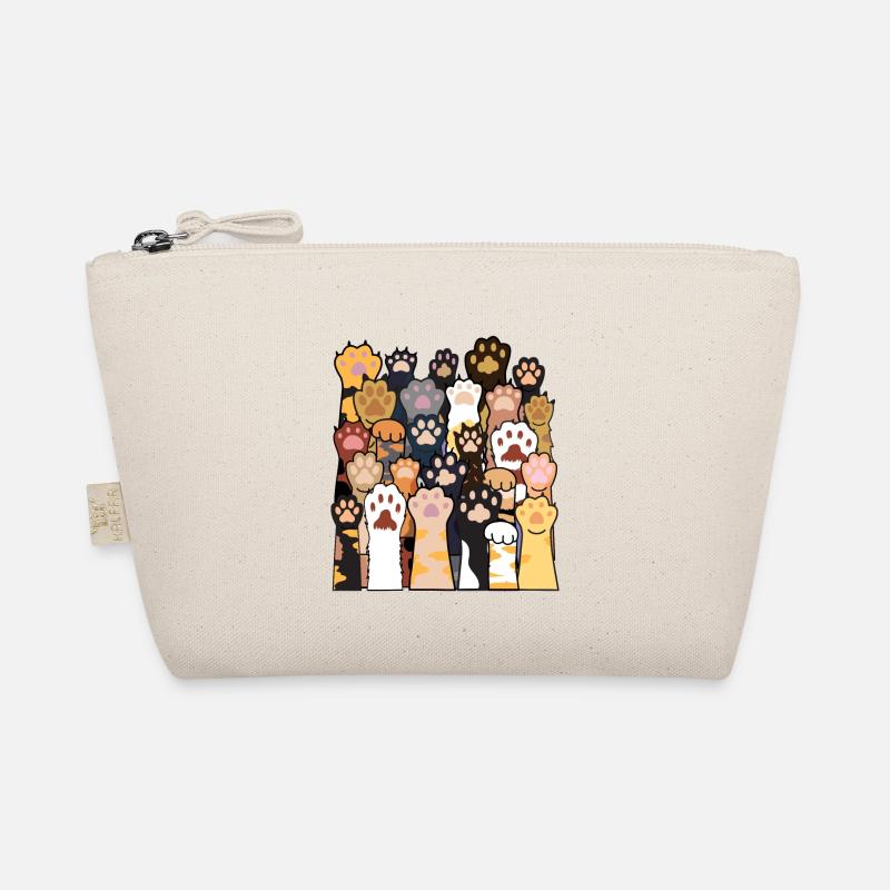 Cat Paws Cat Lover Designs with Cat Organic Pouch