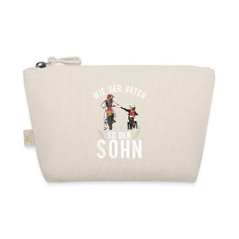 Motocross Bike Vater Sohn T-Shirt - Bio-Täschchen - Natur - Vorne