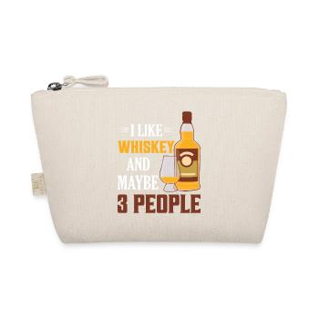 I Like Whiskey And Maybe 3 People Drinking Bourbon - Bio-Täschchen - Natur - Vorne