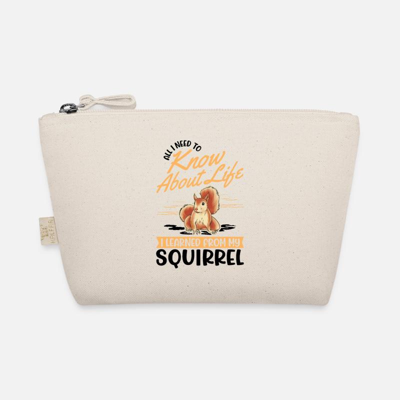 Eichhörnchen Geschenk Grauhörnchen Squirrel Bio-Täschchen