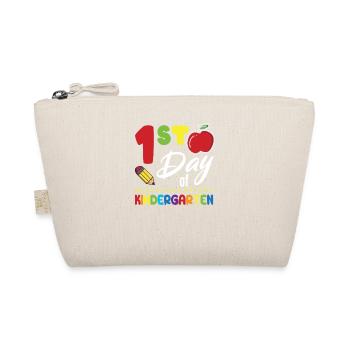 1st Day of Kindergarten Back to School First - Organic Pouch - nature - Front