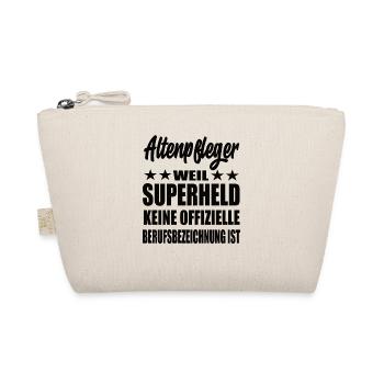 Altenpfleger Superheld Spruch - Bio-Täschchen - Natur - Vorne
