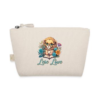 Lese Löwe - Bio-Täschchen - Natur - Vorne