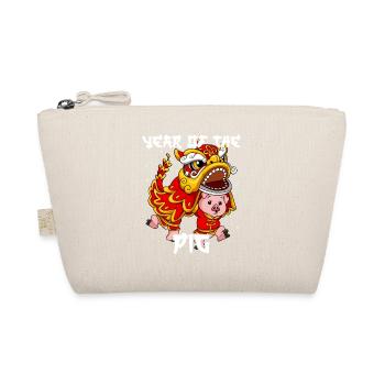 Year of the Pig Lunar New Year Chinese - Organic Pouch - nature - Front