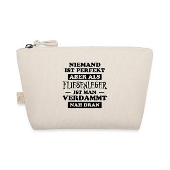 Fliesenleger Lustig Spruch Job Bodenleger Geschenk - Bio-Täschchen - Natur - Vorne
