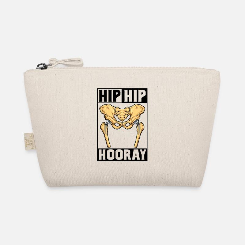 Hip Hip Hooray - Hüft OP - Bio-Täschchen - Natur