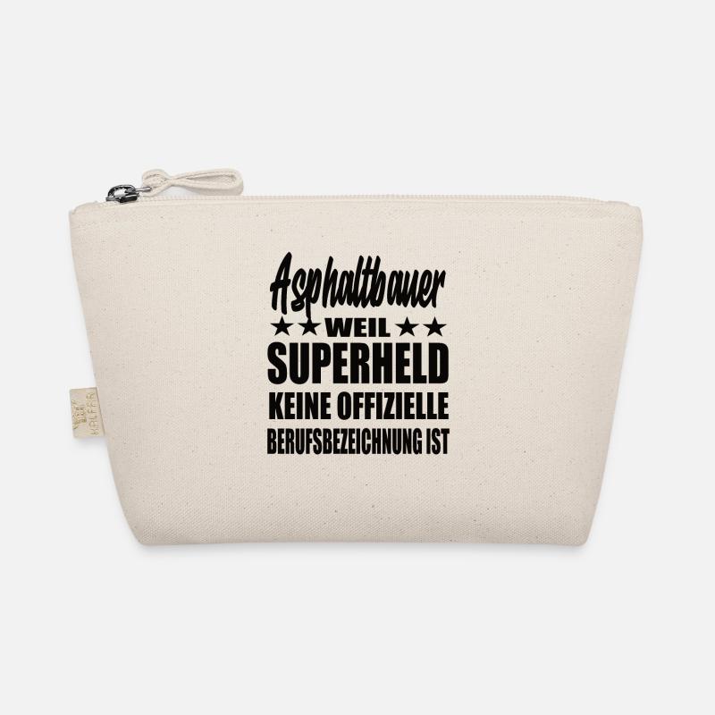 Asphaltbauer Superheld Spruch Bio-Täschchen