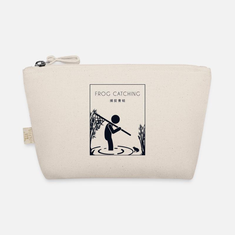 Frog Catching Chinese Hanzi Tadpole Toad Organic Pouch