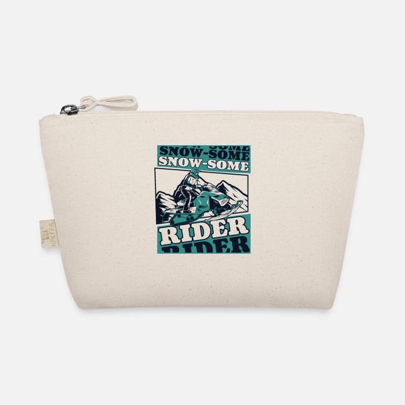 Snow Some Rider Snowmobile Snowmobile Driver Organic Pouch