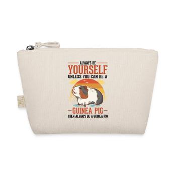Meerschweinchen Geschenk Guinea Pig - Bio-Täschchen - Natur - Vorne