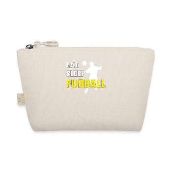 Fußballzubehör Geschenkidee Fußballfan - Bio-Täschchen - Natur - Vorne