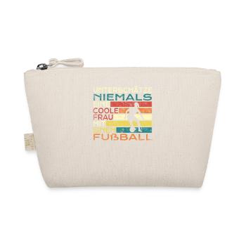 Fußballzubehör Geschenkidee Fußballfan - Bio-Täschchen - Natur - Vorne