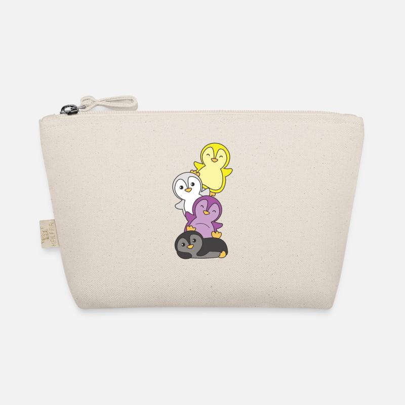 Nonbinary Flag Pride LGBTQ Mignon Penguin Stack Trousse biologique