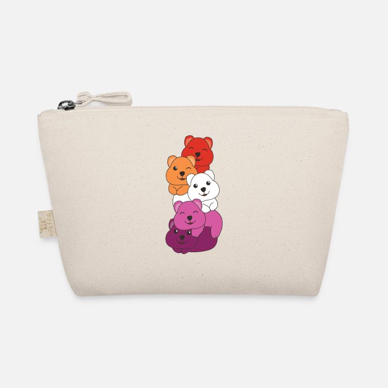 Lesbian Flag Pride LGBTQ Cute Quokka Stack Trousse biologique