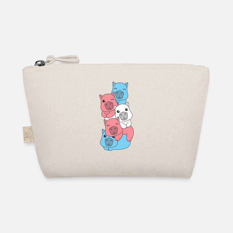 Transgender Flag Pride LGBTQ Mignon Capybara Stack Trousse biologique