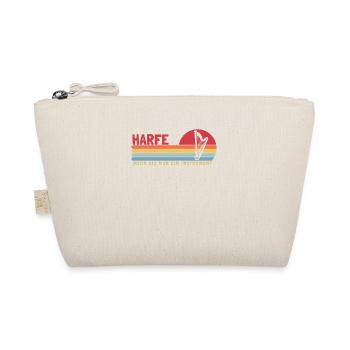 Harfe mehr als ein Instrument Harfe Harfenspieler - Bio-Täschchen - Natur - Vorne