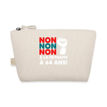 Retraite: 64 Ans Non! Non à la retraite à 64 ans! - Organic Pouch - nature - Front