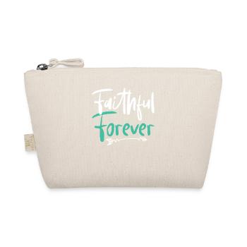 Faithful forever Christian faith in God Jesus - Organic Pouch - nature - Front