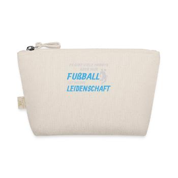Fußballzubehör Geschenkidee Fußballfan - Bio-Täschchen - Natur - Vorne