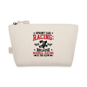 Sprint Car Dirt Track Racing - Organic Pouch - nature - Front
