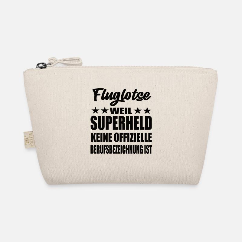 Fluglotse Superheld Spruch Bio-Täschchen