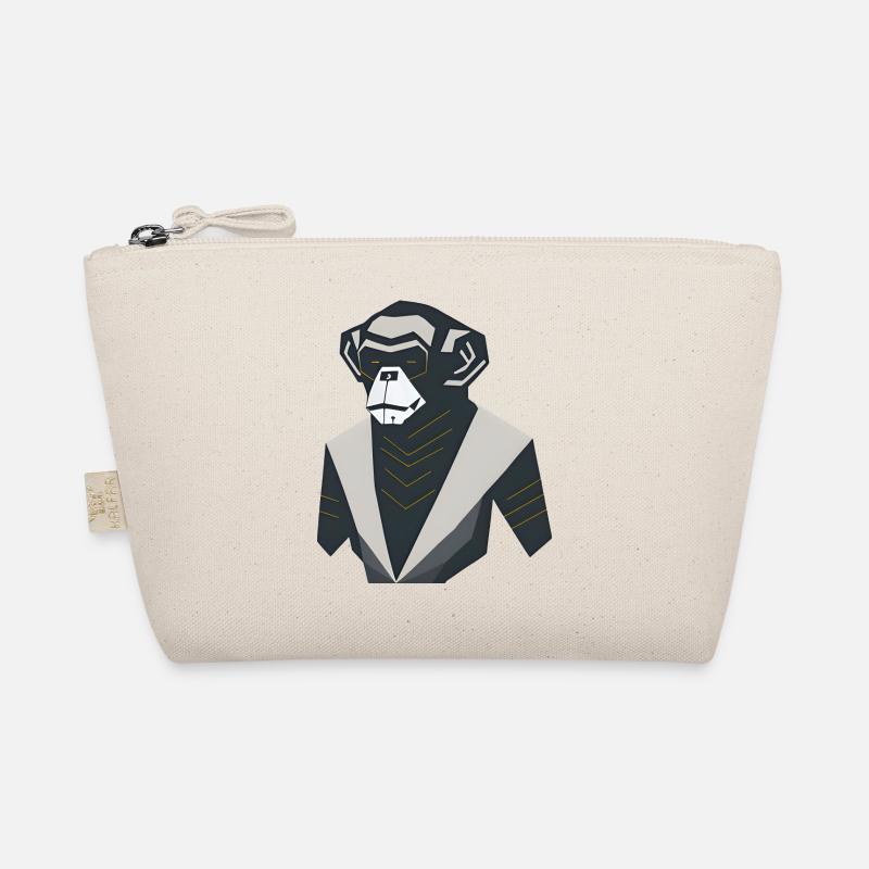 Modern Art Monkey Organic Pouch