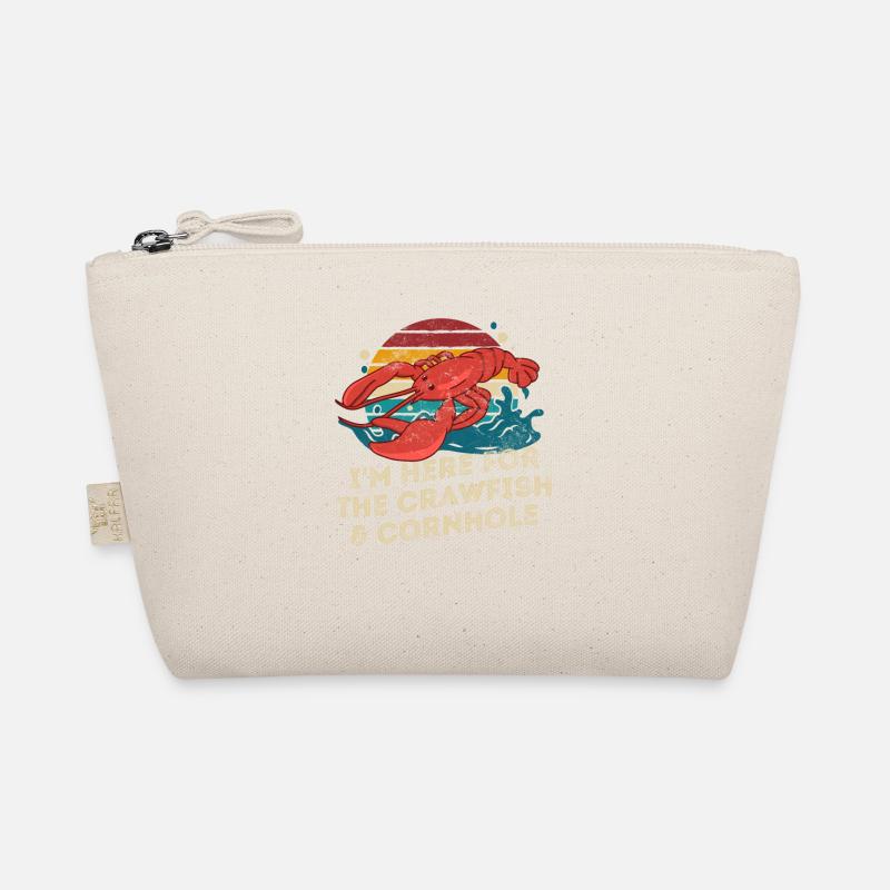 I'm Here for the Crawfish And Cornhole Retro Organic Pouch