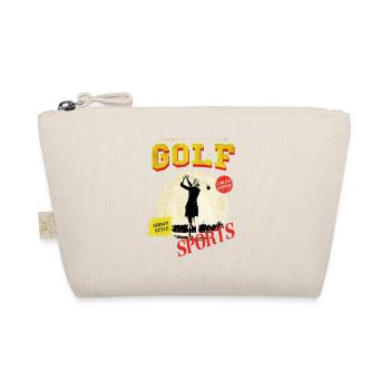 Golf Golfen Golfspielerin Sport Hobby Club Vintage - Bio-Täschchen - Natur - Vorne