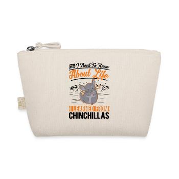 Chinchilla Gift Woolly Mouse Short-tailed Chinchilla - Organic Pouch - nature - Front