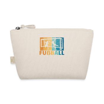 Fußballzubehör Geschenkidee Fußballfan - Bio-Täschchen - Natur - Vorne