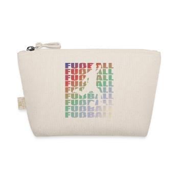 Fußballzubehör Geschenkidee Fußballfan - Bio-Täschchen - Natur - Vorne