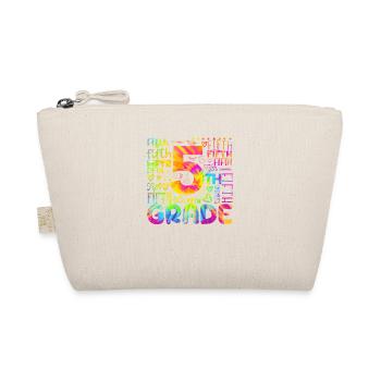 Tie Dye 5th Grade Typography Team Fifth Grade - Organic Pouch - nature - Front