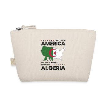 Born Algerian Algeria American USA Citizenship - Organic Pouch - nature - Front
